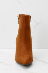 4 Your Next Step Cognac Two Tone Ankle Booties at reddress.com