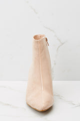 4 Split Decision Nude And Blush Ankle Booties at reddress.com