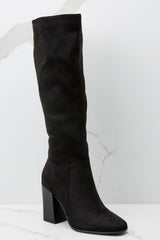 2 Found My Way To You Black Knee High Boots at reddress.com
