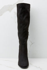 3 Found My Way To You Black Knee High Boots at reddress.com