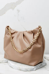 4 Cinch In A Pinch Taupe Bag at reddress.com