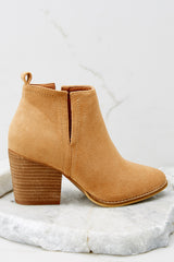 2 Cozy Confidence Tan Ankle Booties at reddress.com