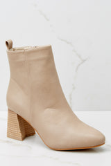 4 Modern Classic Taupe Ankle Booties at reddress.com