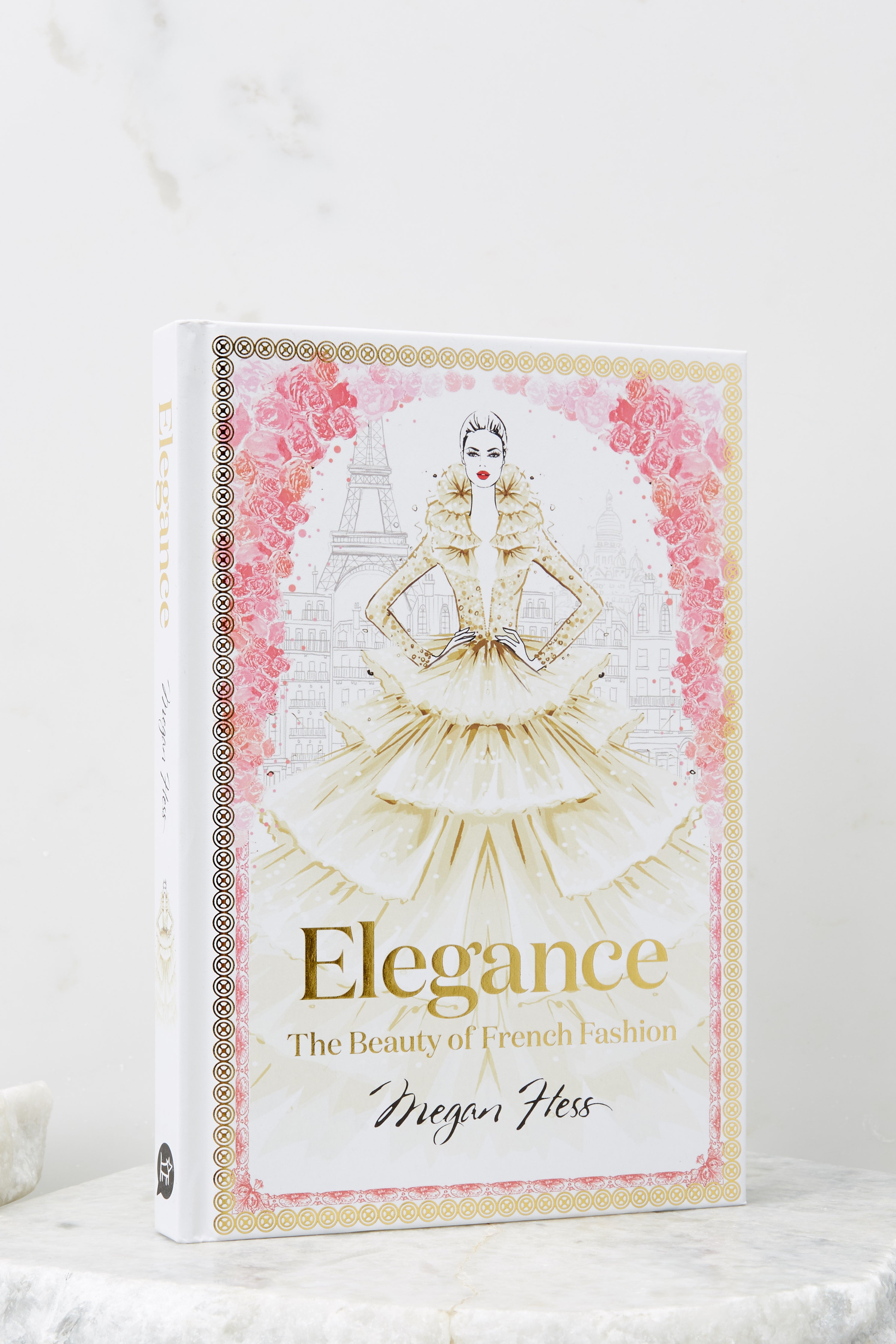 1 Elegance; The Beauty Of French Fashion Book at Red Dress