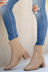 3 Seal The Deal Tan Ankle Booties at reddress.com