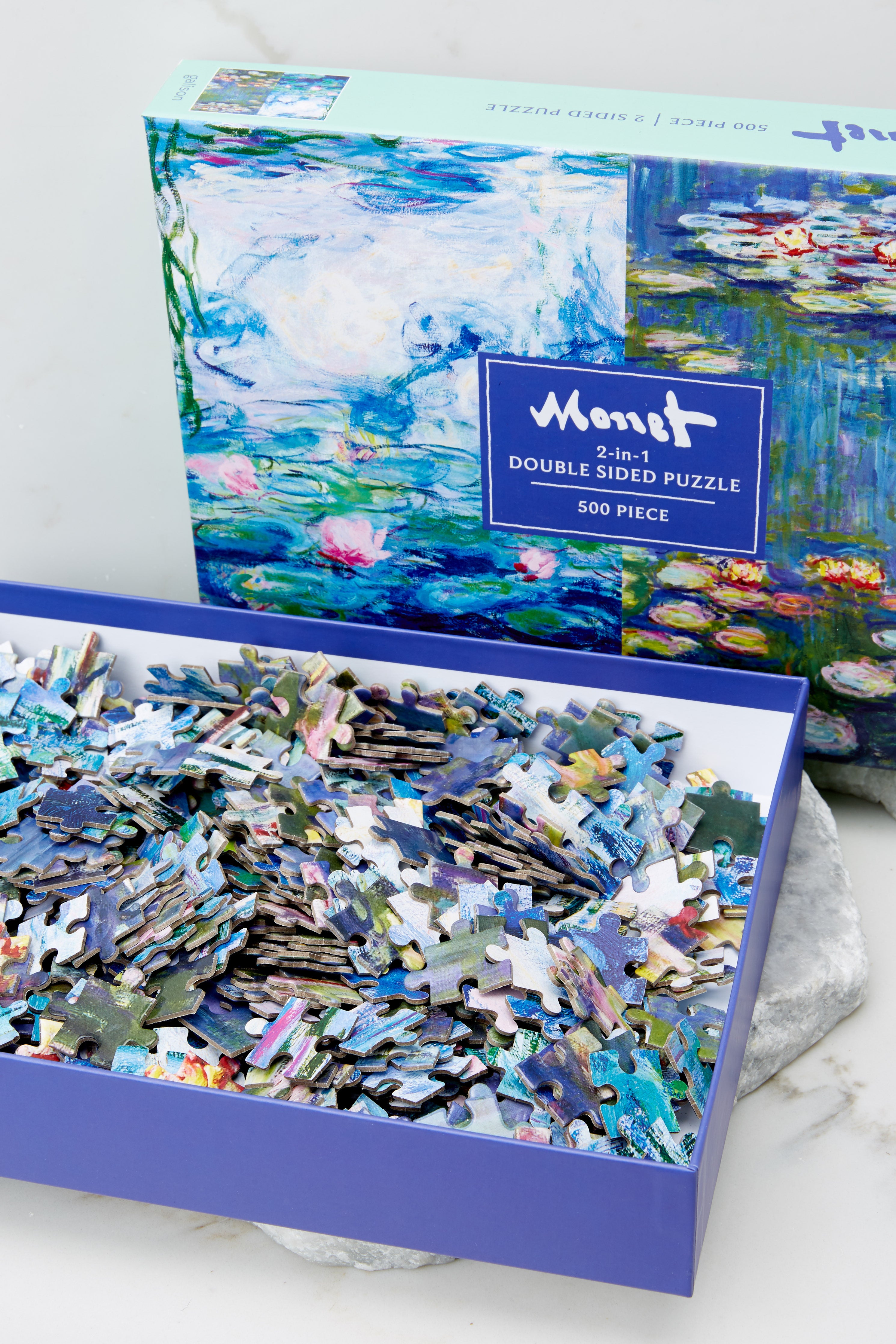 3 Monet Double Sided Puzzle at reddress.com