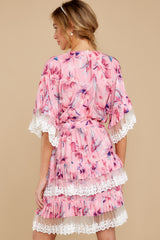 9 Noticing This Pink Floral Print Dress at reddress.com