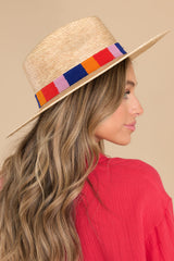 5 Cristina Natural Palm Hat at reddress.com