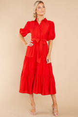 3 Win Their Hearts Red Midi Dress at reddress.com