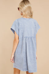 6 Something To See Denim Blue Dress at reddress.com