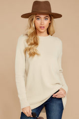 1 In The Small Hours Cream Sweater at reddress.com