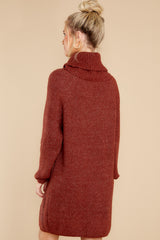 8 Shift In The Wind Copper Sweater Dress at reddress.com