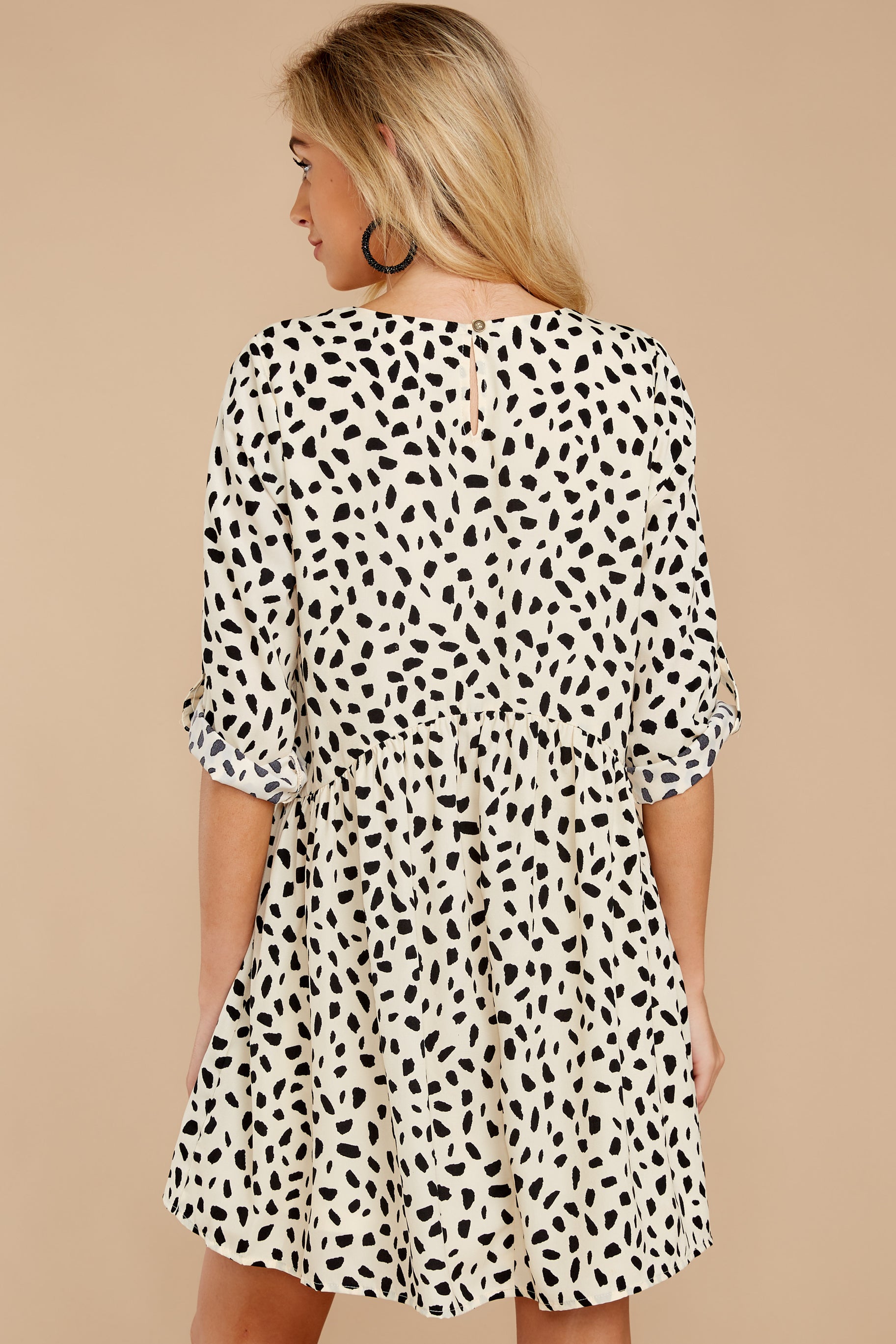 8 Major Mood Cream Cheetah Print Dress at reddress.com