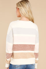 8 Seneca Autumn Stripe Sweater at reddress.com