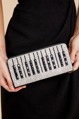 2 The Right Note Black Beaded Clutch at reddress.com