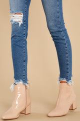 1 Split Decision Nude And Blush Ankle Booties at reddress.com