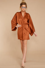 2 Till I Walk In Rust Orange Dress at reddress.com