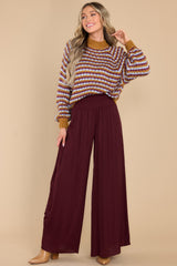 4 What's The Story Tan Multi Striped Sweater at reddress.com