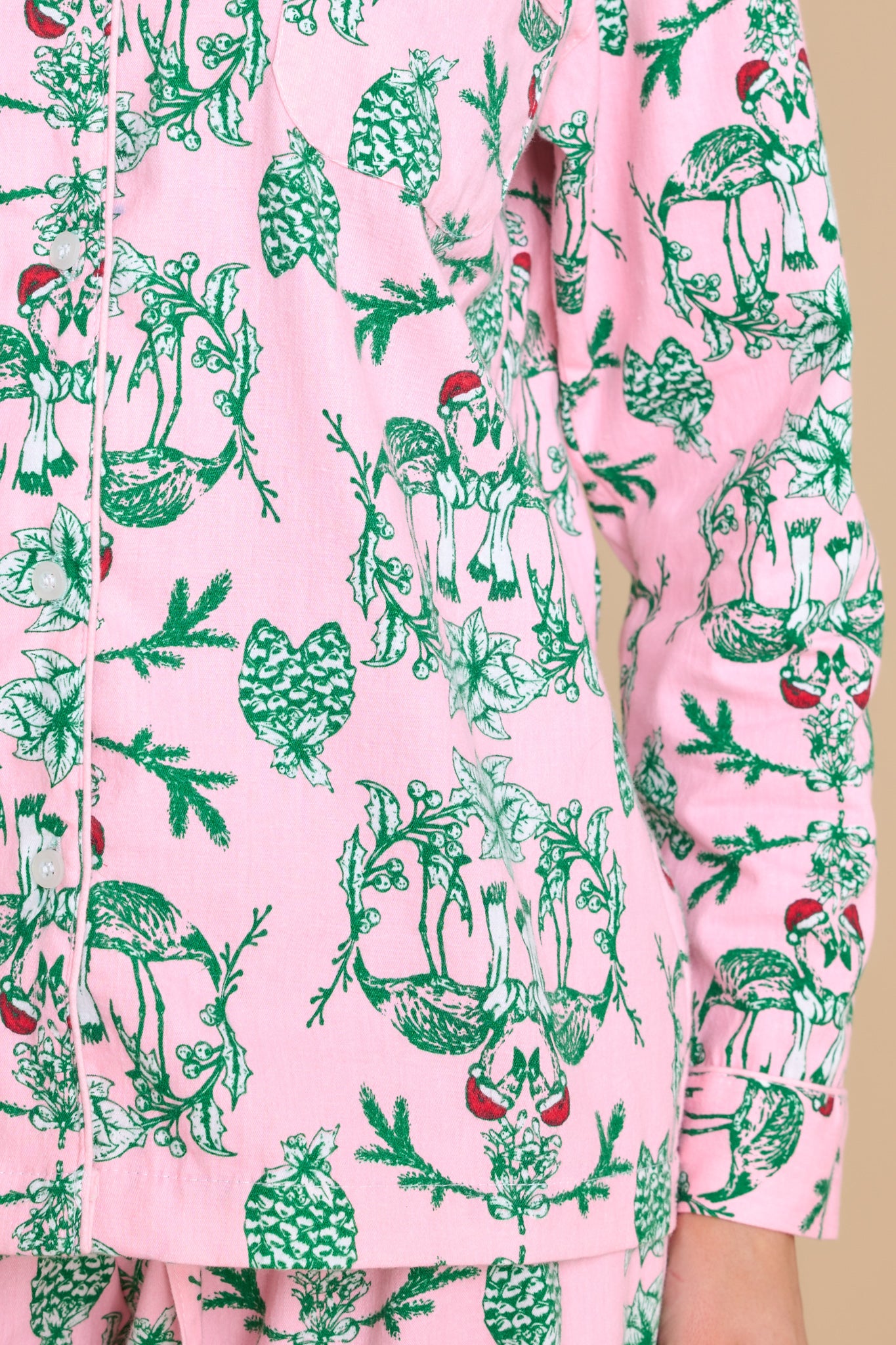 3 Wild Celebrations Blush Pink Print Pajama Set at reddress.com