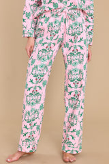 11 Wild Celebrations Blush Pink Print Pajama Set at reddress.com