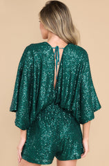 10 Create Excitement Emerald Sequin Romper at reddress.com