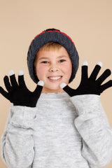 1 Cozy In The Cold Black Gloves at reddress.com