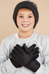 2 Snow Days Black Youth Gloves at reddress.com