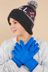 2 Snow Days Royal Blue Youth Gloves at reddress.com
