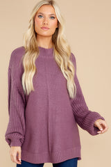 1 Simplest Moments Dusty Purple Sweater at reddress.com