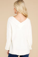 9 Sweet Celebrations White Sweater at reddress.com