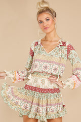 1 Whimsical Feeling Sage Multi Print Dress at reddress.com