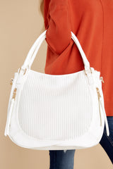 6 Let's Be Chic White Bag at reddress.com