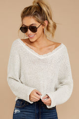 6 Know Your Options Oatmeal Sweater at reddress.com