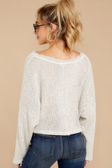 8 Know Your Options Oatmeal Sweater at reddress.com