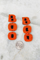 3 Spooky Spirit Orange Beaded Earrings at reddress.com