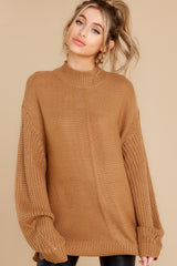 1 Simplest Moments Camel Sweater at reddress.com