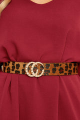 1 This Is Now Brown Leopard Print Belt at reddress.com