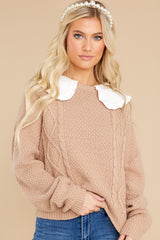 7 Wonderful Fairytale Taupe Sweater at reddress.com