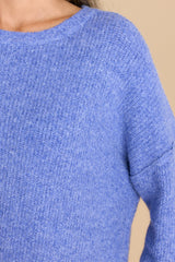 2 Constantly Cozy Blue Iris Sweater at reddress.com