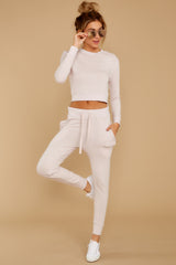 7 Stay Up Late Soft Pink Joggers at reddress.com