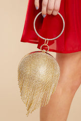 1 Time To Party Gold Bag at reddress.com