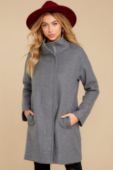 6 That Time Of Year Grey Coat at reddress.com