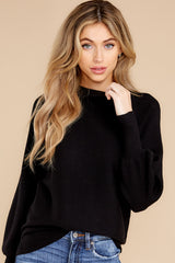 7 Thinking About Tomorrow Black Sweater at reddress.com