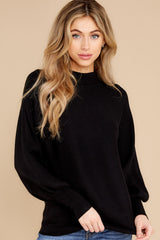 5 Thinking About Tomorrow Black Sweater at reddress.com