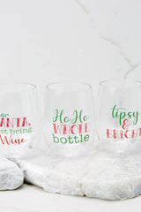 2 Tipsy And Bright To Go Wine Glasses at reddress.com
