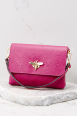3 Work Smarter Hot Pink Leather Bag at reddress.com