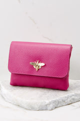 5 Work Smarter Hot Pink Leather Bag at reddress.com