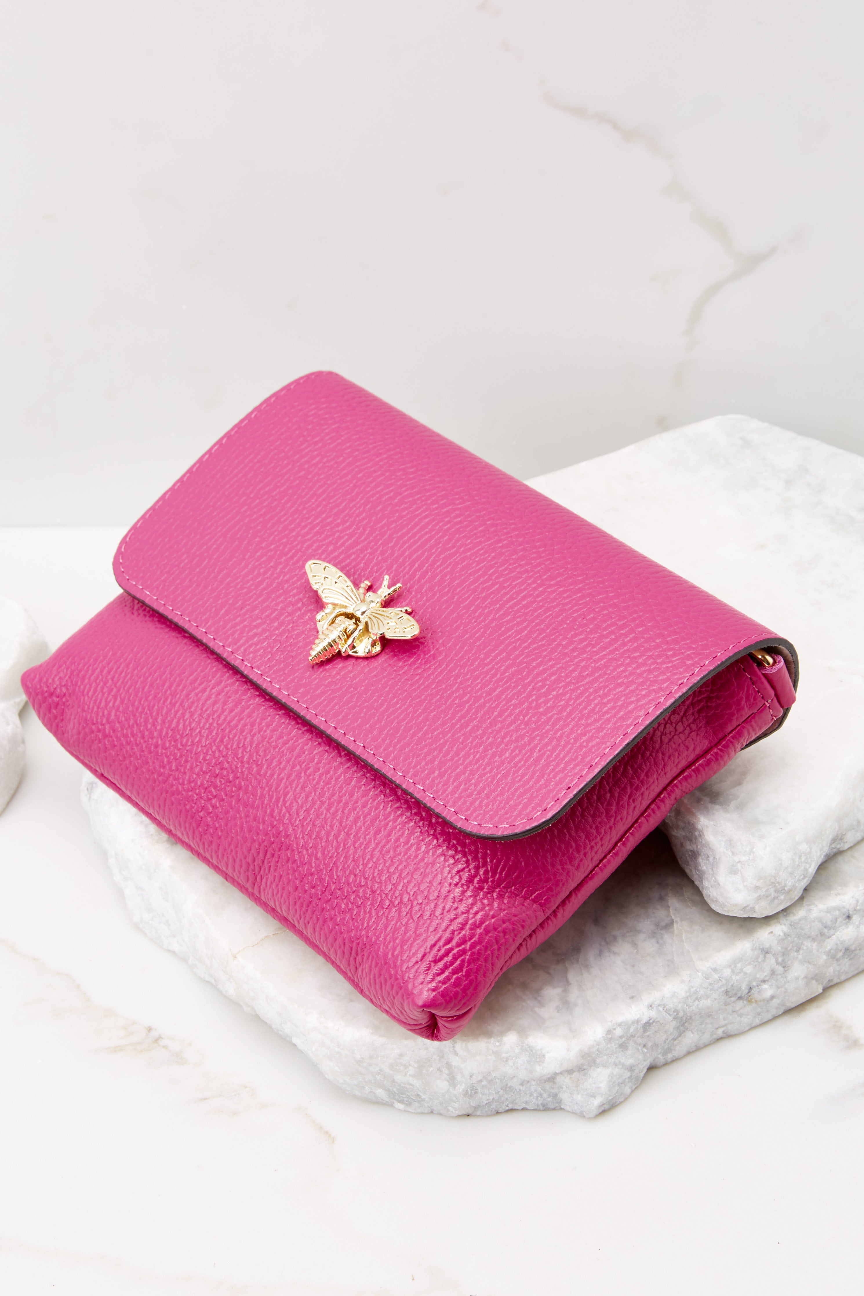 6 Work Smarter Hot Pink Leather Bag at reddress.com