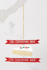 This ornament features a brie inspired design with 