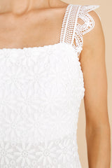 2 Vintage Beauty White Lace Midi Dress at reddress.com